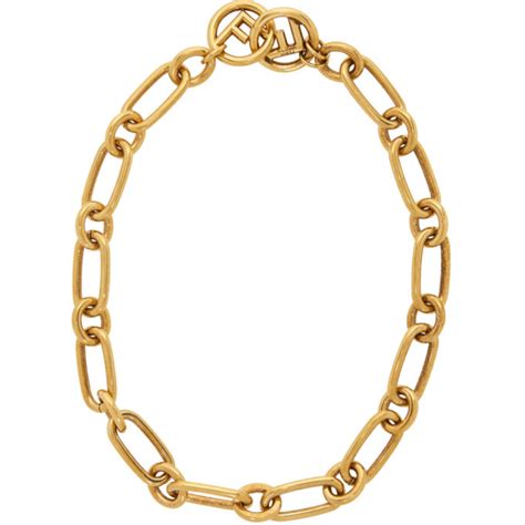 chaine fendi|Fendi chain necklace.